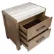 Plum Creek Sierra Brown and Elite Dove Upholstered Panel Bedroom Set