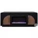 Eclipse Clove And Natural Walnut 65" Fireplace TV Stand