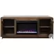Eclipse Bourbon And Walnut 65" Fireplace TV Stand