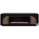 Eclipse Clove And Natural Walnut 82" Fireplace TV Stand