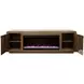 Eclipse Bourbon And Walnut 82" Fireplace TV Stand