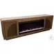 Eclipse Bourbon And Walnut 82" Fireplace TV Stand