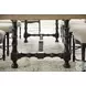 Ciao Bella Flaky White And Black 84" Trestle Extendable Dining Table