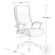 Dunwell Smooth Black Leather Desk Chair