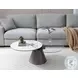 Eclipse White And Gray Swivel Coffee Table