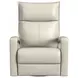 Barnard Del Mar Cream Leather Swivel Glider Power Recliner with USB Charging