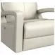 Barnard Del Mar Cream Leather Swivel Glider Power Recliner with USB Charging