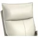 Barnard Del Mar Cream Leather Swivel Glider Power Recliner with USB Charging