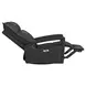 Barnard Del Mar Gray Leather Swivel Glider Power Recliner with USB Charging