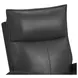 Barnard Del Mar Gray Leather Swivel Glider Power Recliner with USB Charging