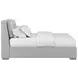 Grant Aluminum Performance Fabric King Upholstered Pillow Back Shelter Bed