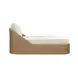 Axel Cream Performance Fabric Upholstered Outdoor Lounge Chair