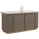 Cataldi Taupe 71" Kitchen Island