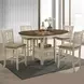 Mission Casuals Brown Upholstered Lattice Stool Set of 2