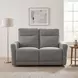 Edition Gray Power 57" Double Reclining Loveseat