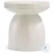 Antibes Pumice Pedestal Side Table