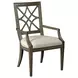 Savona Versaille Painted Upholstered Genieve Arm Chair Set of 2