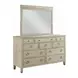 Clearview Oyster 10 Drawer Jupiter Bureau with Rectangular Mirror