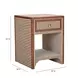 Kora Brown 1 Drawer Nightstand