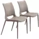 Ace Gray And Walnut Dining Chair Set Of 2