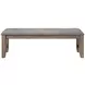 Harrisburg Gray Upholstered Dining Bench