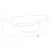 Della Black Free Form Large Concrete Top Outdoor Cocktail Table