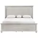 Silver Sands Gray California King Upholstered Panel Bed