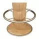 Nio White Mist Upholstered Swivel Counter Height Stool