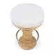 Nio White Mist Upholstered Swivel Counter Height Stool
