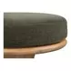 Nio Dark Green Upholstered Swivel Counter Height Stool