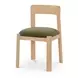Oli Dark Green Upholstered Dining Chair Set of 2