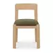 Oli Dark Green Upholstered Dining Chair Set of 2