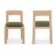 Oli Dark Green Upholstered Dining Chair Set of 2