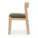 Oli Dark Green Upholstered Dining Chair Set of 2