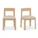 Oli Beige Upholstered Dining Chair Set of 2