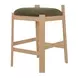 Oli Dark Green Upholstered Counter Height Stool