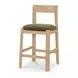 Bent Natural and Black Rectangular Counter Height Dining Room Set