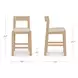 Oli Beige Upholstered Counter Height Stool