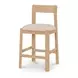 Oli Beige Upholstered Counter Height Stool