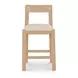 Oli Beige Upholstered Counter Height Stool