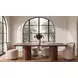 Rossi Beige Upholstered Swivel Dining Chair