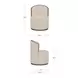 Rossi Beige Upholstered Swivel Dining Chair