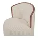 Rossi Beige Upholstered Swivel Dining Chair