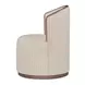 Rossi Beige Upholstered Swivel Dining Chair