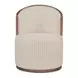 Rossi Beige Upholstered Swivel Dining Chair