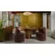 Rossi Berry Performance Fabric Upholstered Swivel Dining Chair