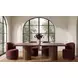 Rossi Berry Performance Fabric Upholstered Swivel Dining Chair