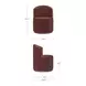 Rossi Berry Performance Fabric Upholstered Swivel Dining Chair