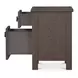 Loren Dark Brown 2 Drawer Small Nightstand