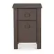 Loren Dark Brown 2 Drawer Small Nightstand